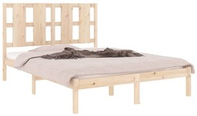 Cama sem colchão 120x200 cm madeira de pinho maciça