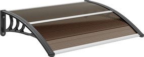 Outsunny Toldo para Porta 120 x 75 cm - Cobertura em Policarbonato | Aosom Portugal