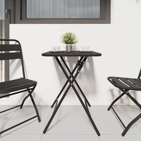 Mesa de Jardim Dobrável - Antracite - 55x55x73 cm - Aço