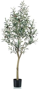 Oliveira artificial com vaso plástico 140 cm