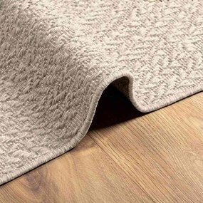 Tapete ZIZUR creme 240x240cm aspeto de juta interior e exterior