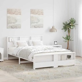 vidaXL Estrutura da Cama Branco 160 x 200 cm Madeira de pinho maciça