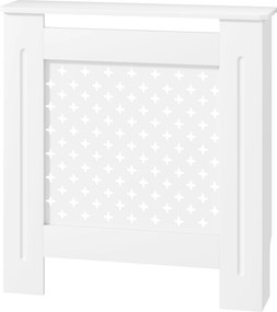 Cobertura de Radiador com Grelha Cruzada, 78 x 19 x 82 cm, Montagem de Parede, Branco