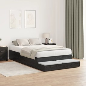 Estrado de Cama Carvalho Preto 120x200 cm