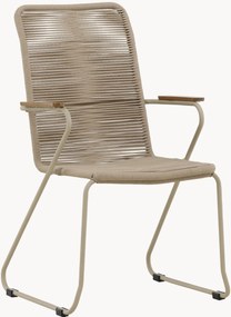 Cadeira de braços de jardim empilhável Bois