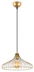 Candeeiro Chandelier Depay – Dourado Brilhante – 36 x 36 x 120 cm