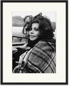 Impressão digital emoldurada Sophia Loren