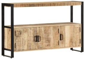 Armário lateral 120x30x75 cm madeira de mangueira maciça