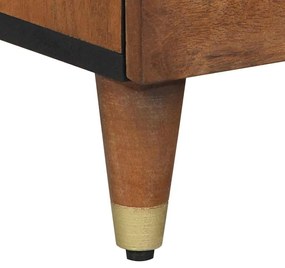 Aparador Castanho claro Madeira Sólida 40 x 33 x 75 cm Aparador