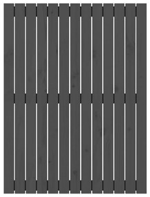 Cabeceira de parede 82,5x3x110 cm madeira de pinho maciça cinza