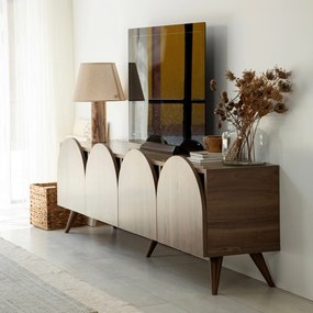 Móvel TV Mesta – Nogueira – 180x50x35 cm