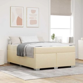 vidaXL Estrutura da Cama Outros Creme 140 x 200 cm tecido