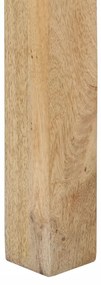 Mesa consola 110x30x75cm madeira de mangueira maciça branqueada