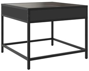 Mesa de centro c/ luzes LED Infinity 50x50x41 cm preto