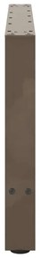 Pés para mesa de centro em aço natural, 2 peças, 70x (42-43) cm, aço
