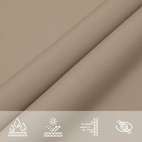 Para-sol vela tecido oxford triangular 5x5x5 m cinza-acast.