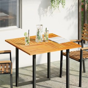 vidaXL Tampo de mesa quadrado 90x90x2,2 cm madeira de acácia maciça