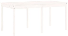 13 pcs conjunto de jantar para jardim pinho maciço branco