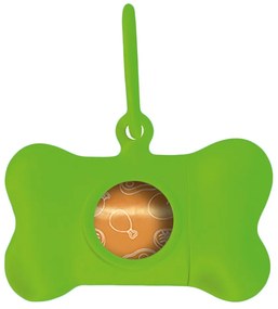 Dispensador de Sacos para Cães United Pets Bon Ton Neon Cão Verde (8 X 4,2 X 5 cm)