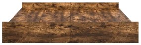 Estrado de cama com arrumação Carvalho fumado 180 x 200 cm