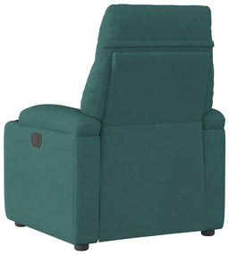 Poltrona reclinável tecido verde-escuro