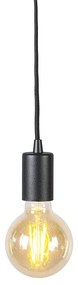 LED Candeeiro de suspensão inteligente preto com WiFi G95 - Facil Design,Moderno