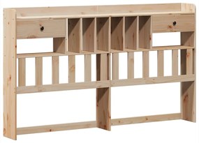 Cama com estante sem colchão 180x200 cm pinho maciço