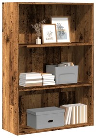 vidaXL Estante 80x30x114 cm derivados de madeira madeira velha