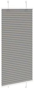 Antracite Plissada Cega 55x150 cm Largura Tecido 54,4 cm