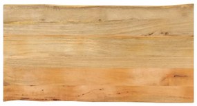 Tampo de mesa c/ borda viva 100x60x2,5 cm mangueira maciça