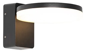 Candeeiro de parede exterior moderno preto com LED IP54 - Esmee Moderno