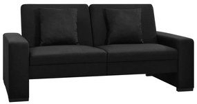 vidaXL Sofá-cama tecido preto
