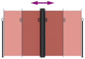 Toldo lateral retrátil 200x1200 cm terracota