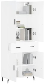 Armário alto 69,5x34x180 cm derivados de madeira branco