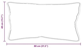 Almofada Branco 40 x 80 cm 85gsm 100% poliéster