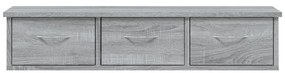 Armário parede 88x26x18,5 cm derivados madeira cinzento sonoma