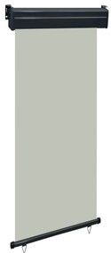 Toldo lateral para varanda 80x250 cm cinzento