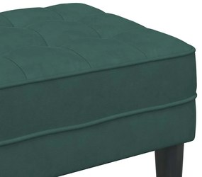 Banco Verde Escuro 113x57x39 cm Veludo