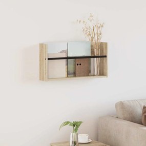 vidaXL Estante de Revistas Carvalho Sonoma 60 x 12 x 30 cm