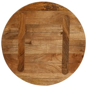 Tampo de mesa redondo Ø50x3,8cm madeira de mangueira maciça