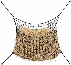 Redes para feno 2 pcs redondas 75x50 cm PP preto
