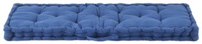 Almofadão p/ móveis de paletes algodão 120x40x7 cm azul-claro