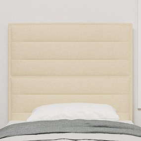 Cabeceira Design Linhas Creme 90 cm Tecido