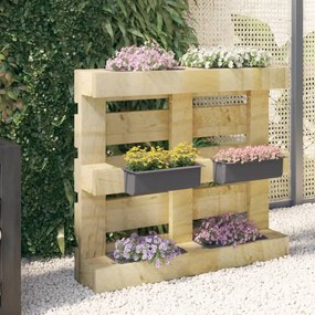 vidaXL Floreiras para paletes Euro 12 pcs 36x13,5x9,5 cm PP cinzento