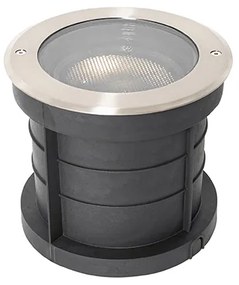 Foco de chão exterior em aço AR111 ajustável IP65 - Delux Honey