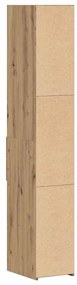 Estante Alta Artisan Carvalho 30x42,5x185 cm Madeira Engenharia