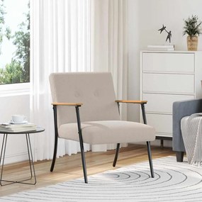 vidaXL poltrona Cinzento-claro 59 x 75 x 78 cm