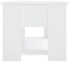Mesa de centro 79x49x41 cm madeira processada branco