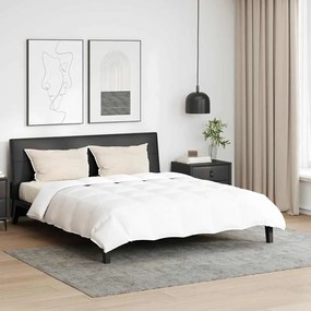 vidaXL Edredão com travesseiro 3 pcs Branco 200 x 200 cm Penugem