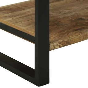 Suporte de Cozinha 80x40x160 cm em Madeira Rústica Maciça